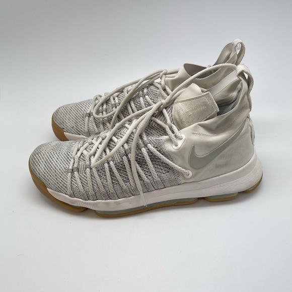 Nike Sneakers Mens 9 KD 9 878637-001 White Zoom Basketball Athletic Shoes - Picture 1 of 9